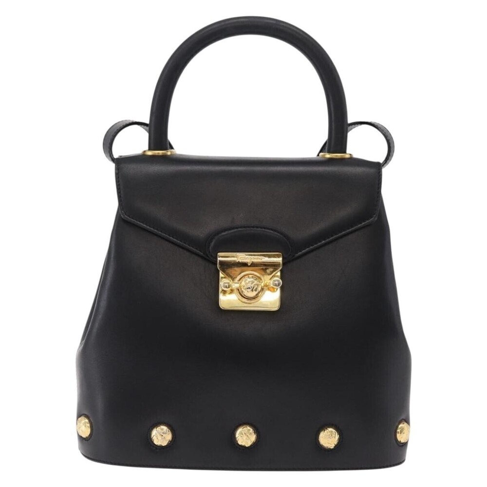 Salvatore Ferragamo Vintage Flap Lock Leather